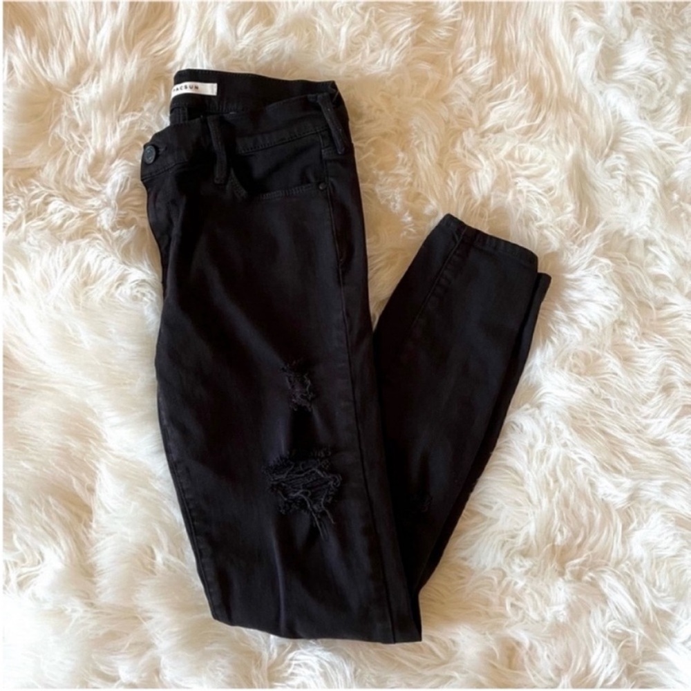 PacSun Black Ripped Skinny Jeans - Picture 2 of 6